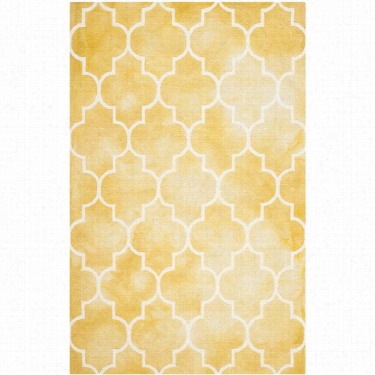 Safaviehh Dip Dyed Ggold Contemporary Rug - 9' X 12'