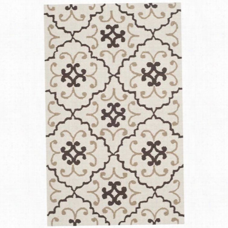 Safavieh Four Seasos Ivory Indoor Outdoor Rug  - 5' X 8'