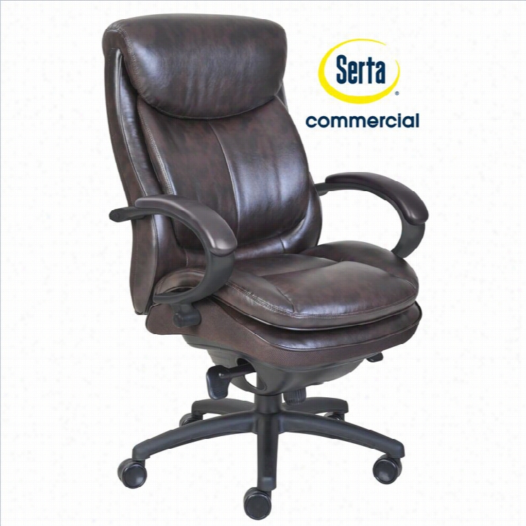 Serta At Home Smart Layers Commercial Series 300 Executiveoffice Chair In Brown