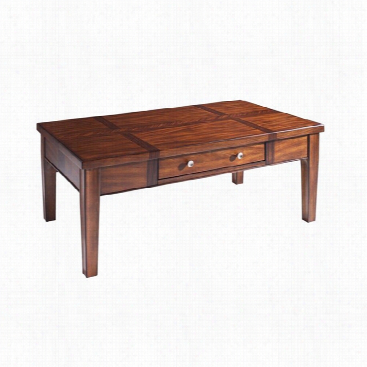 Somerton Runway Coffee Table In Warm Chestnut