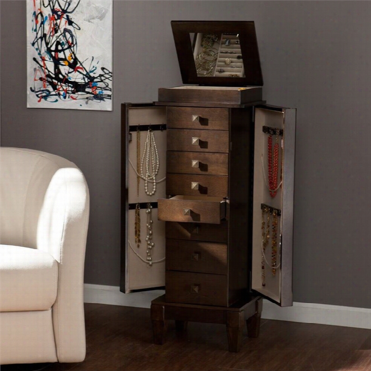 Southern Enterprises Brog An Jewels Armoire In Gray-brown Oa K