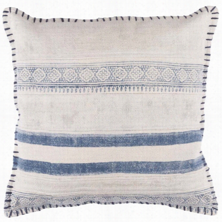 Surya Lola  Down Fill 20 Square Pillow In Blye