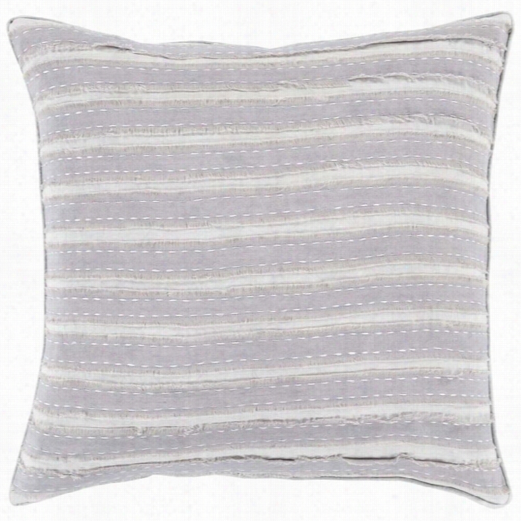 Surya Willow Down Fill 20 Squarre Pillow In Purple