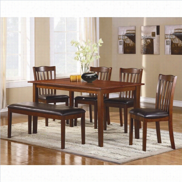 Trent Home Schaffer 6 Piece Dinning Table Set In Espresso