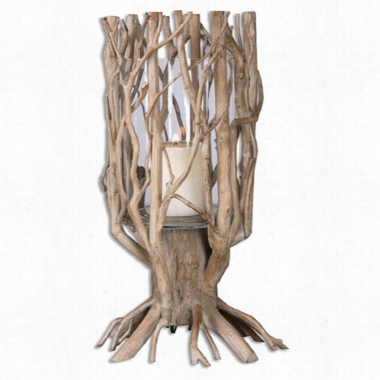 Uttermost Ugo Natural Wood Candleholder