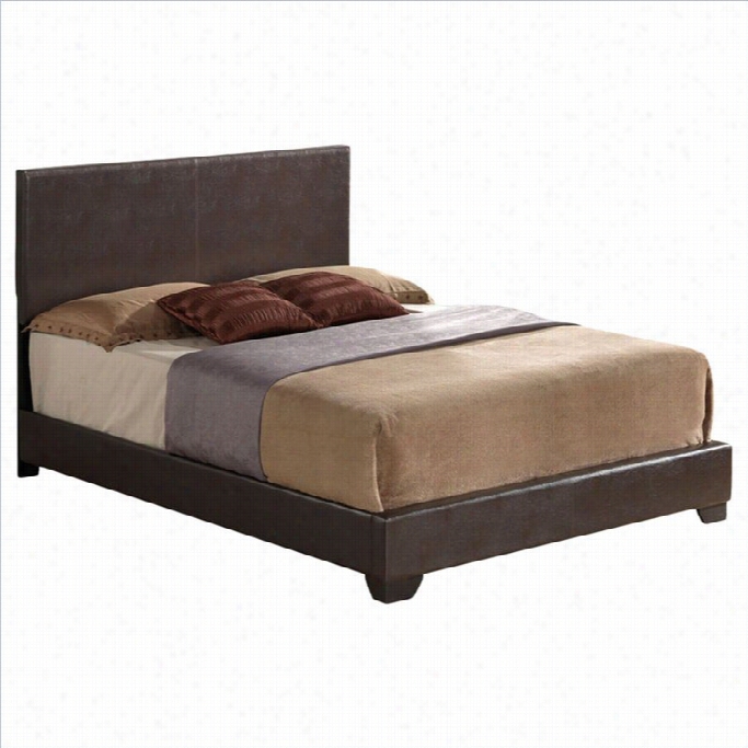 Acme F Urniture Ireland Upholstered Bed In Brown