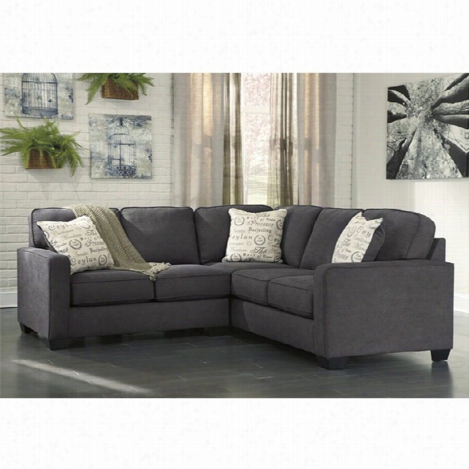 Ashley Furniture Alenya 2 Piece Sectional In Chacoal