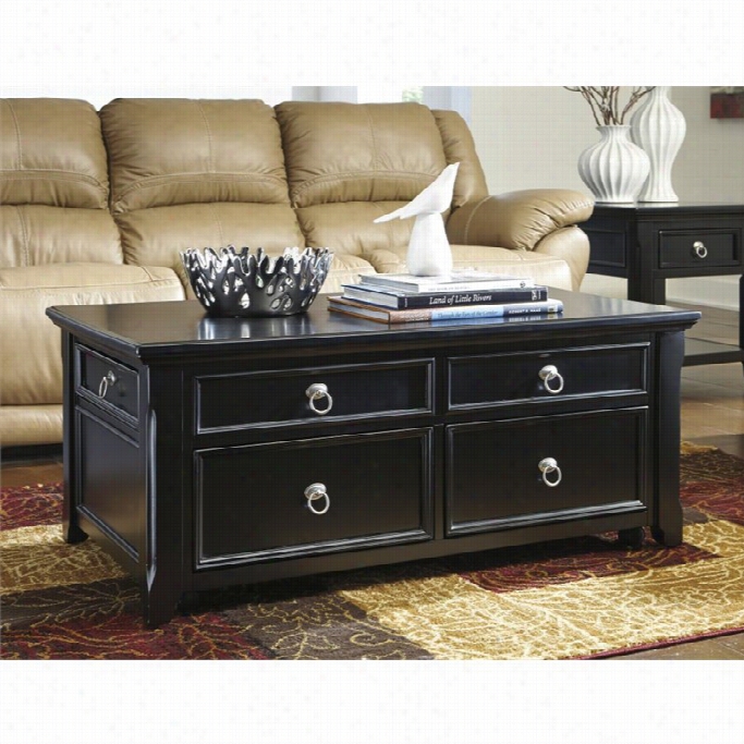 Ashley Greensburg Lift Top Coffee Table In Black