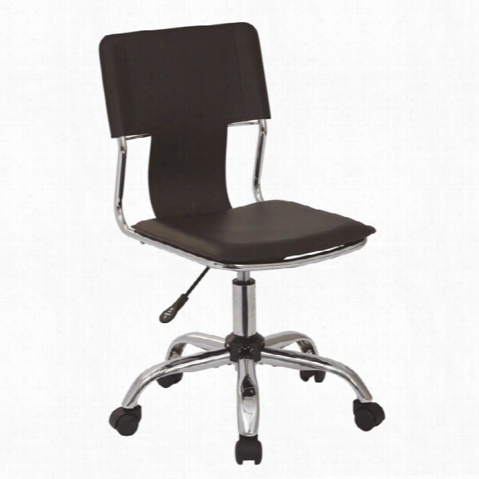 Avenue Six Carina Office Chair In Espresso Vinyl