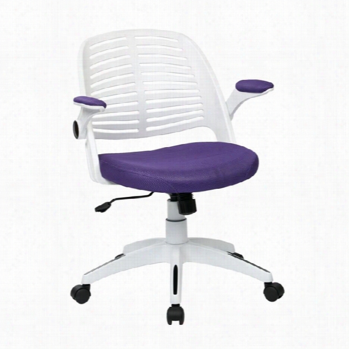 Avenue Six Tyler Purple Ofice Chair With Frame I White