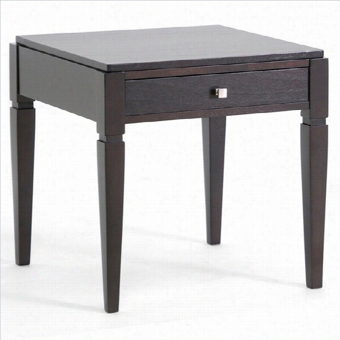 Baxton Studio Haley End Table In Dark Brown