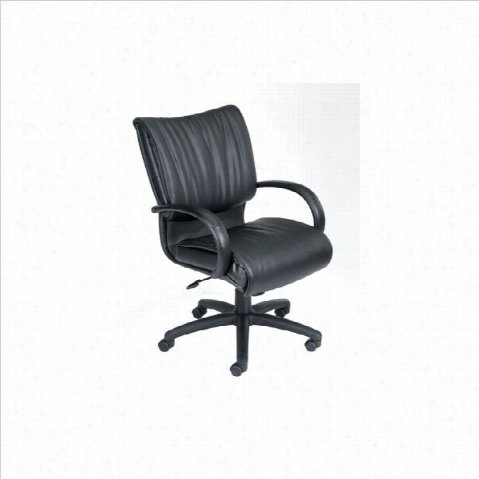 Boss Office Products Mid-back Modern Leatherplus Executive Office Chair