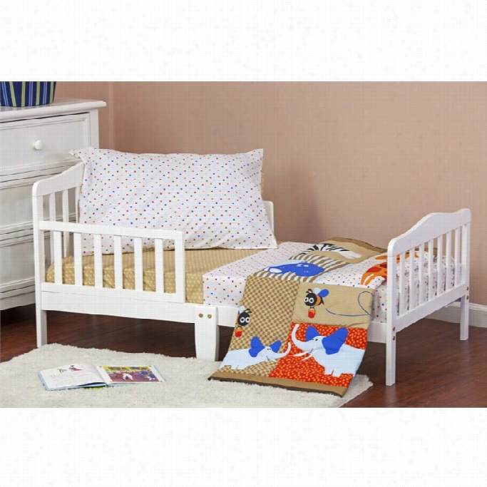 Dream On Me Jungle Babies 4 Pc Toddler Bedding Sset