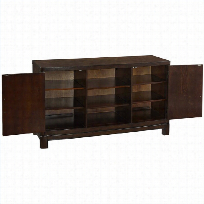 Home Sty Les Crescent Hil 56 Inch Tv Stand In Two Tone Tortoise Shell