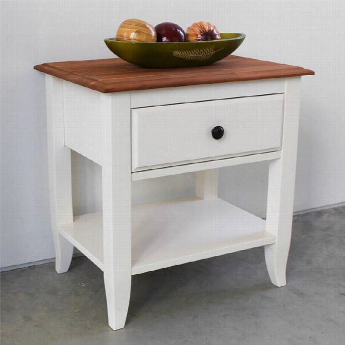 Internationalc Aravan Jewel End Table In White