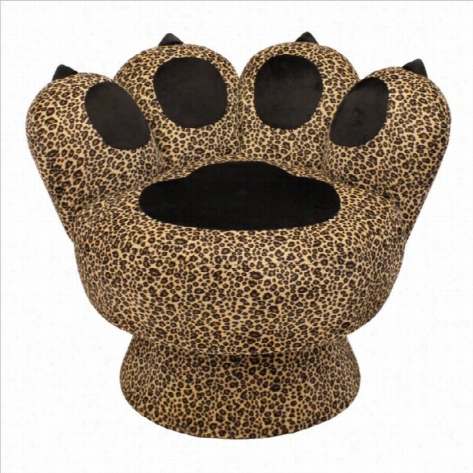 Lumisourc Paw Chair In Leopard