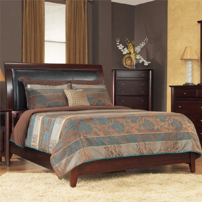 Modus Furniture City Ii Upholstered Low Profile Sleig H Bed In Coco-california King