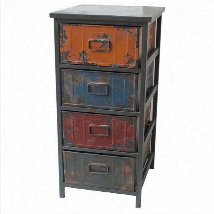 Moe's Paintbox Small Cabinet In Multicolor