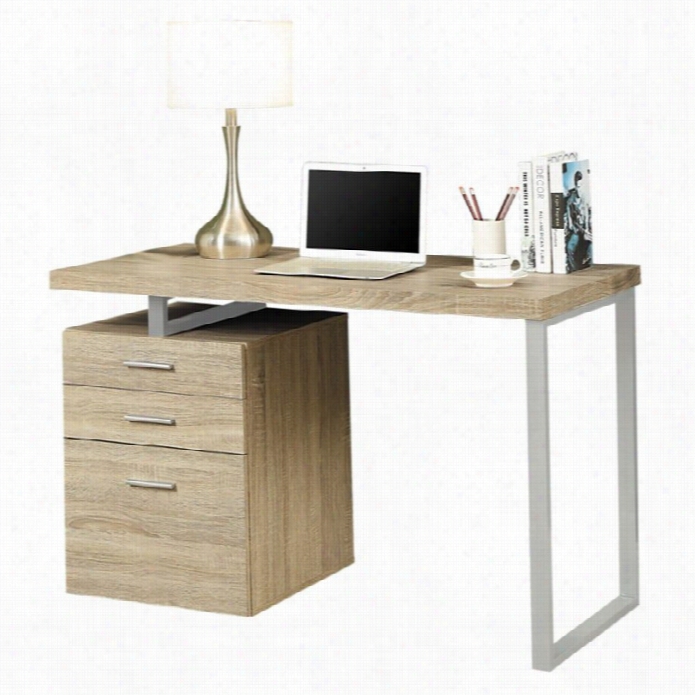 Monarch 48 Left Or Right Facing Computer Desk In  Natural