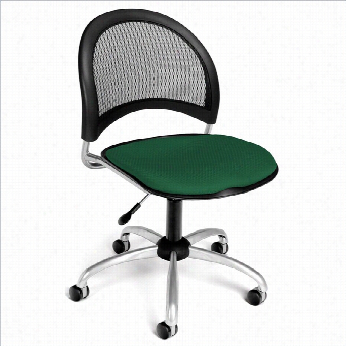 Ofm Moon Swivel Office Chair In Forest Green