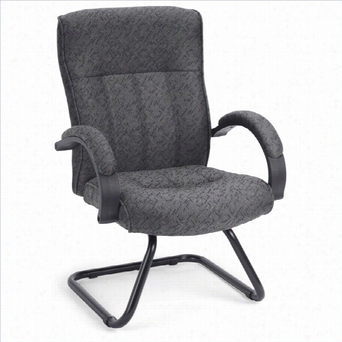 Ofm Reception Guest Chair In Charcoal