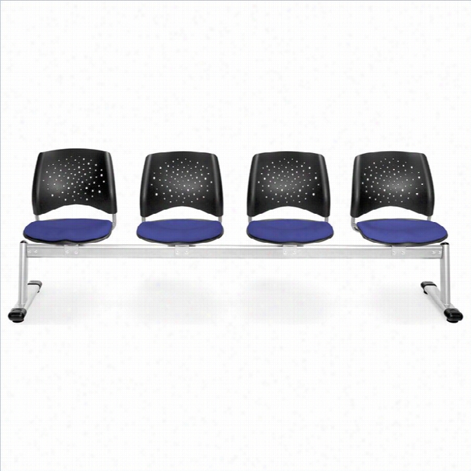 Ofm Star 4 Beam Seating With Seats In Royal Blue