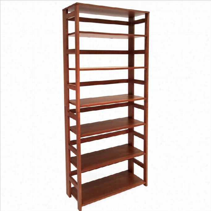 Regency Fliip Flop 67 Inch High Folding Bookcase In Cherry