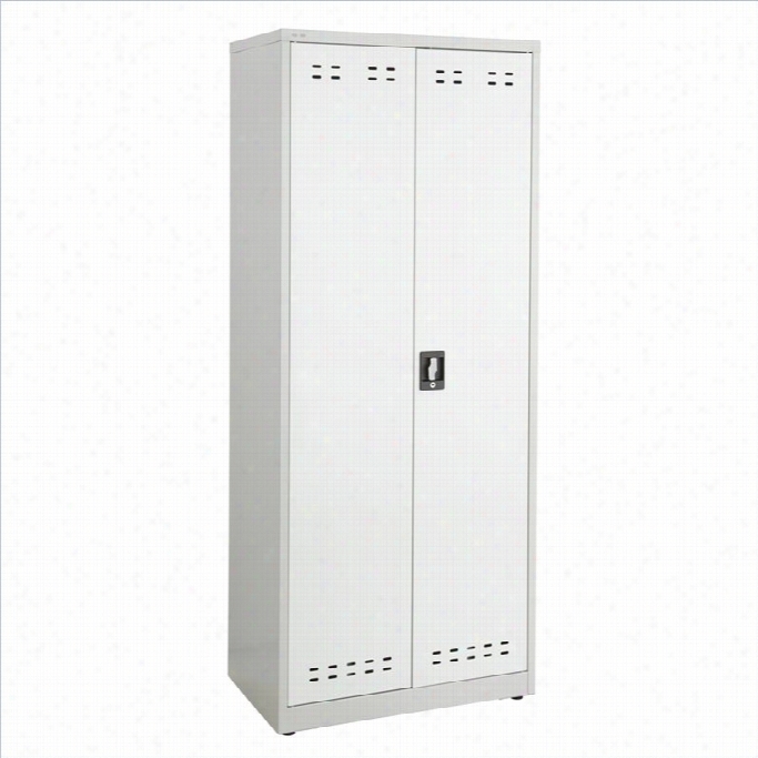 Safco 72h Steel Storage Cabinet In Gray