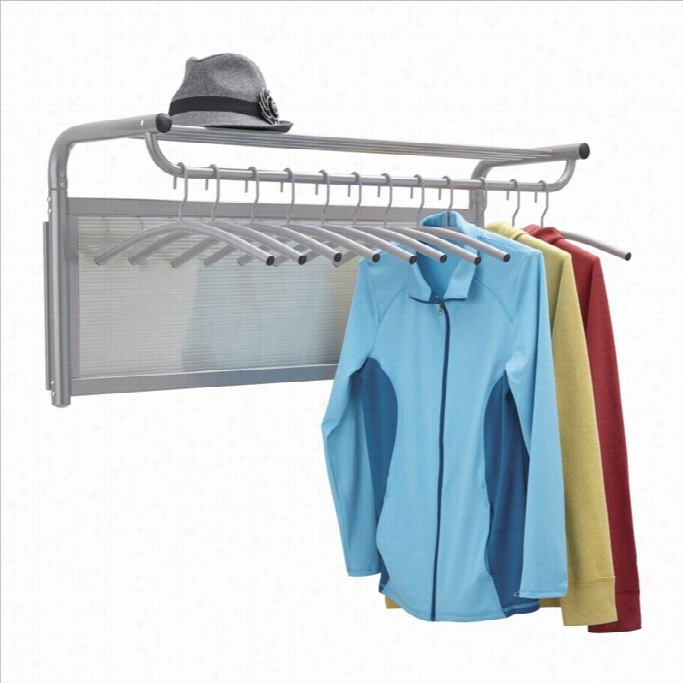 Safco Impromptu Coat Wall Rack With Hangers In Gray