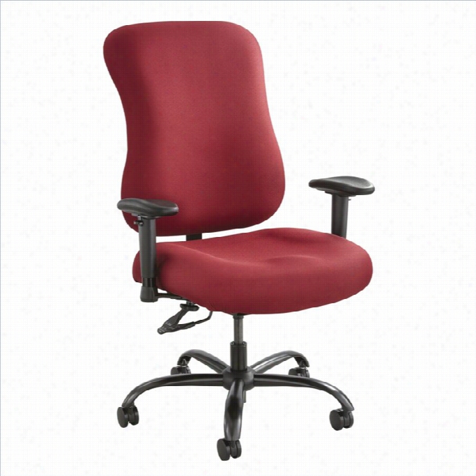 Safco Optimus 400lb Big And Tall Office Chair In Burgundy