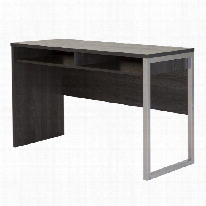 Soouth Shoore Interface Home Office Desk In Gray Oak