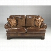 Ashley Furniture Hutcherson Leather Loveseat in Harness