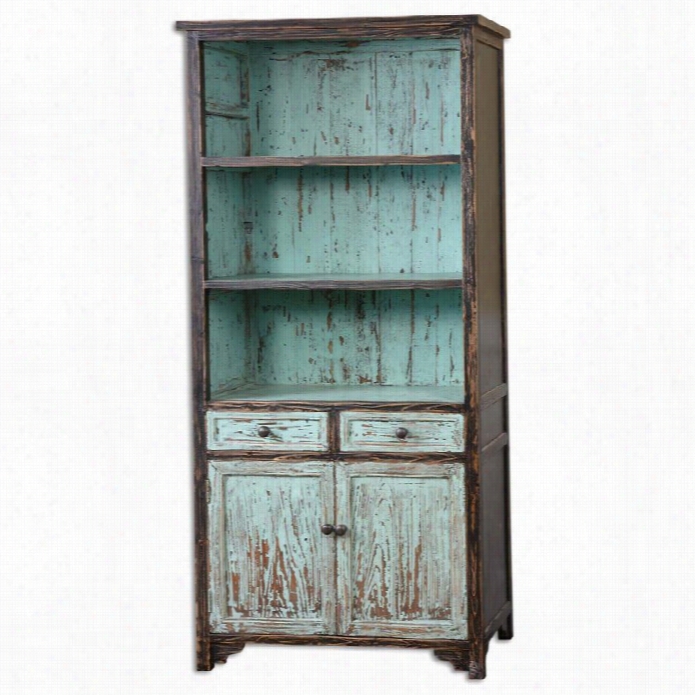 Uttermost Dunixi Distressed Bookcase