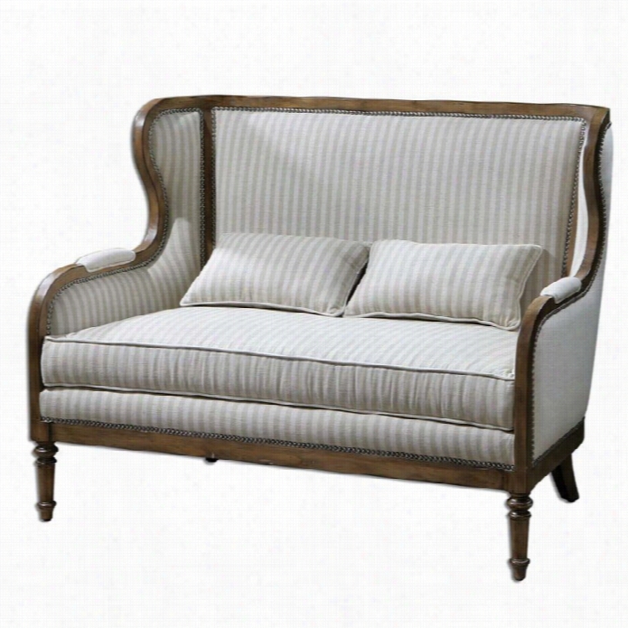 Uttermost Neylan High Hinder Part Loveseat