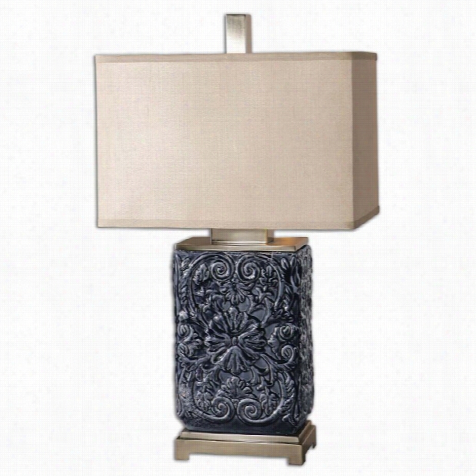 Uttermost Pratola Charcoal Blue Lamp