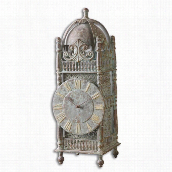 Uttermost Yaxha Aged Table Clock