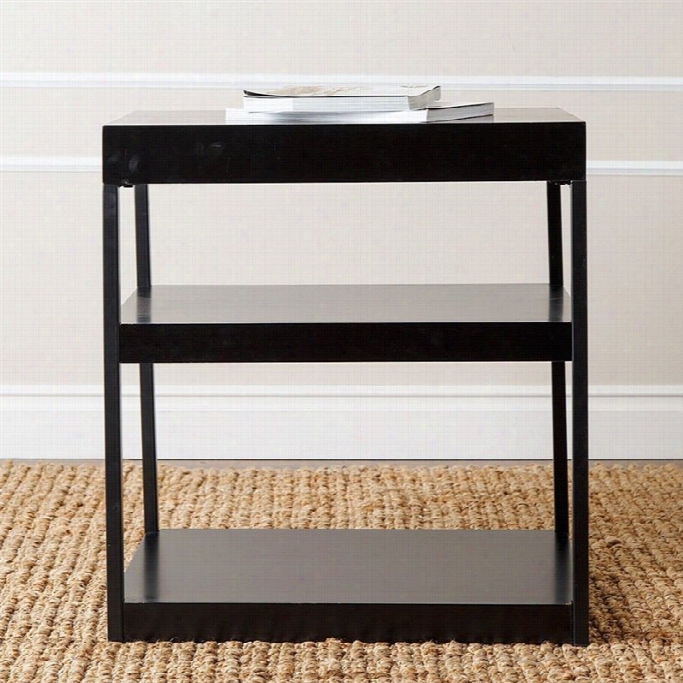 Abbyson Living Middlebury 3 Shelf Metal Console Table  In Blacck