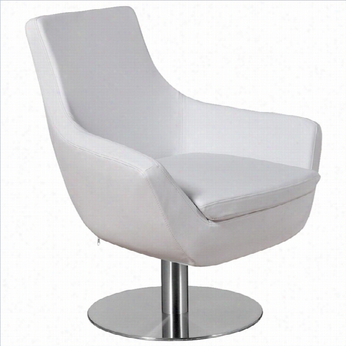 Aeon Furniture Brtet Uphol Stered Lounge Chair In White