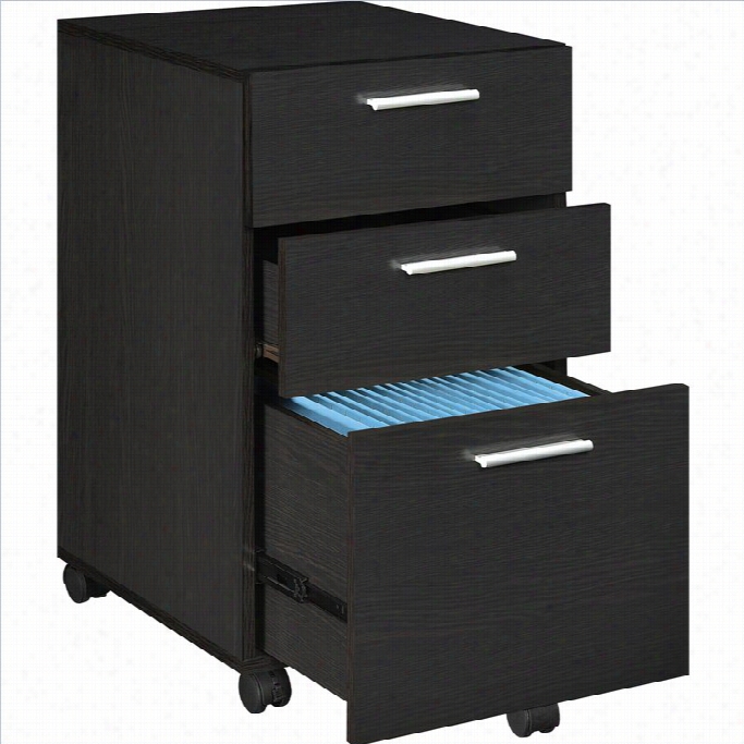 Altra Fruniture Princton 3 Drawer Moobile File Cabiinet In Espresso