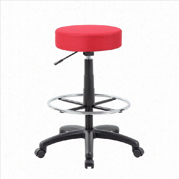 Boss Office Products Th E Dot Drafting Chair Red