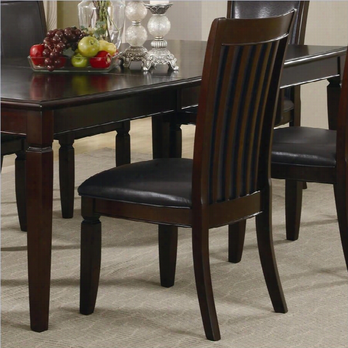 Coaster Ramona Formalroom Dining Chair In Walnu Finish