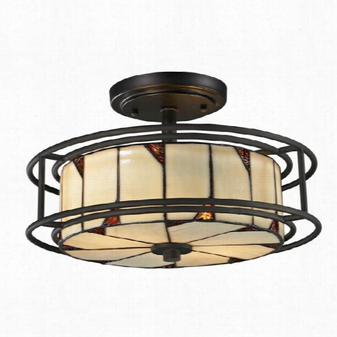 Dale Tiffany Woodbury Semi Flush Mmount