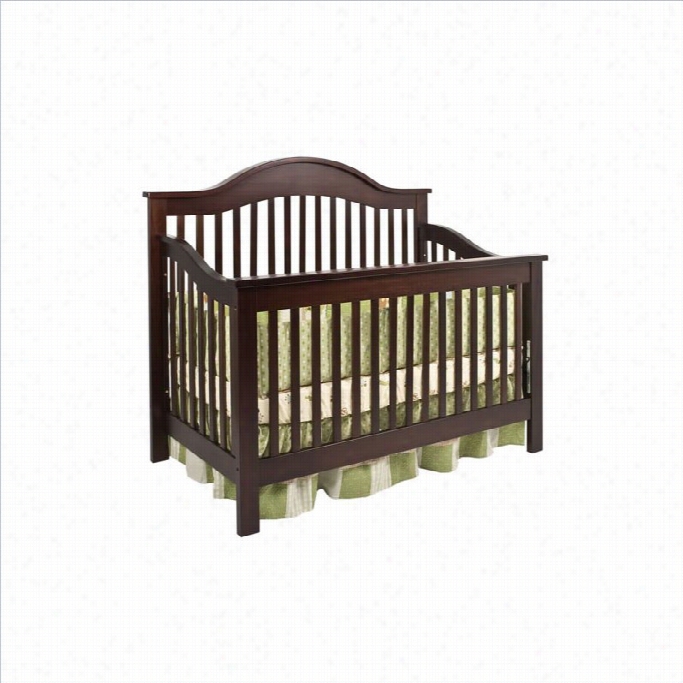 Davinci Jayden 4-in-1 Convertible Crib With Toddlre Rail In Espresso