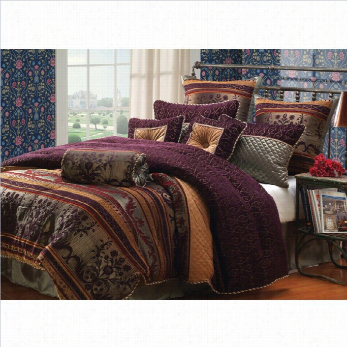 Hallmart Colectibles Petra 9 Or 10 Piece Comforter Set In Mmulticolor-9 Piece Queen