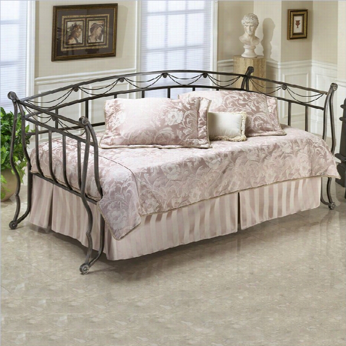 Hillsdale Camelot Metal Daybed In Black Gold Finish-daybe Only