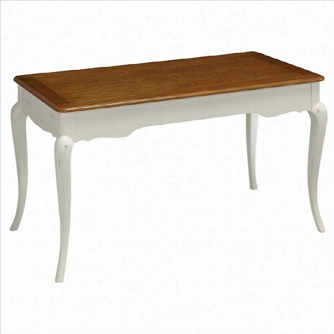 Home Styles Frenchcountryside Executive Desk In Oak And Rbuebd White