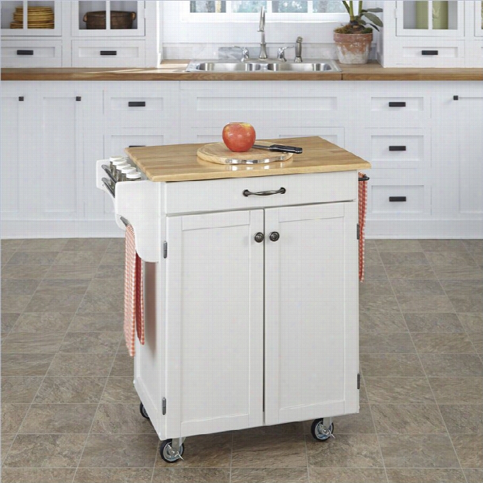 Home Stylesfurniture White Kitchen Cart