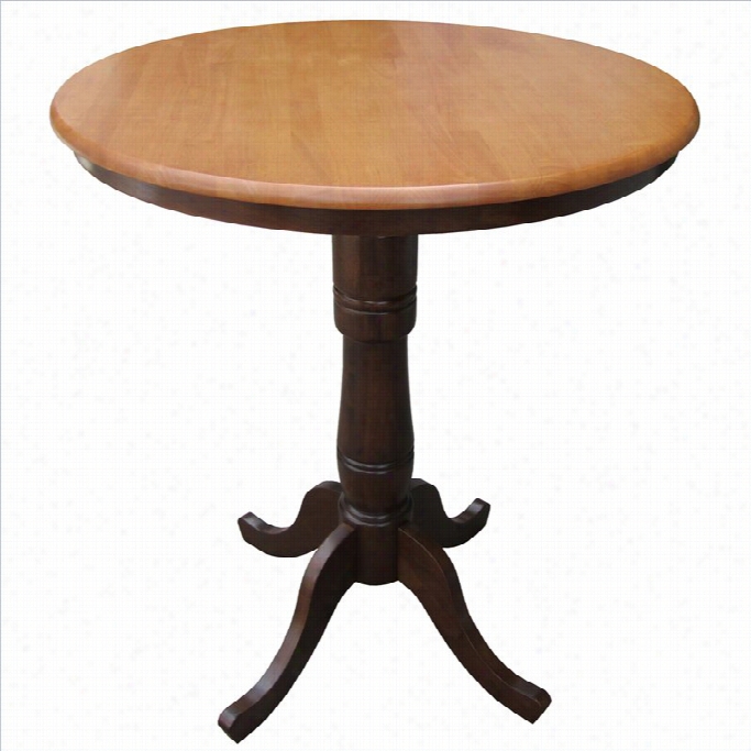 International Concepts 36 R Ound Pub Table Inc Innamon / Espresos