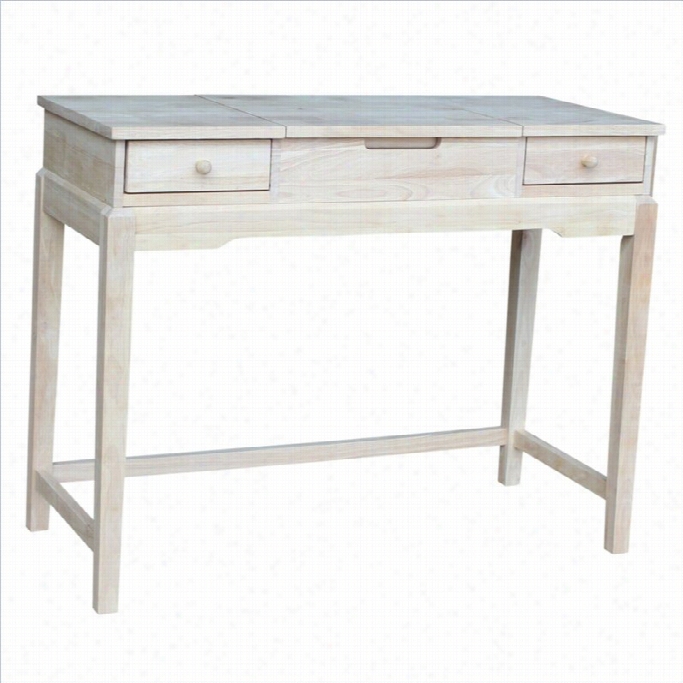 International Concepts Homee Accents Unfinished  Vanity Table