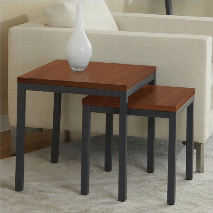 Jesper Ofice 100 Parson Collection Nesting Tables In Cherry(set Of 2)